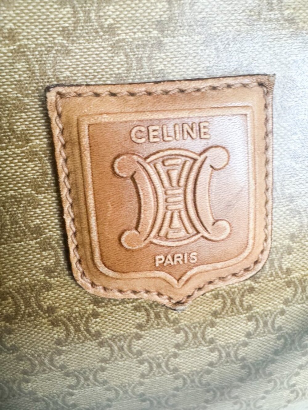 Vintage Celine Coated Canvas Duffle Travel Bag - Picture 11 of 13